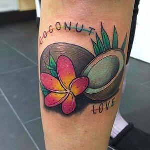 Coconut love by Michelle Lifestyle (via IG -- michelle_tattooer) #michellelifestyle #coconut #coconuts #coconuttattoo