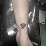 Diamond micro tattoo by Isaiah Negrete. #IsaiahNegrete #blackandgrey #fineline #microtattoo #diamond
