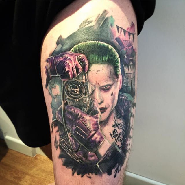 Tattoo Uploaded By Xavier Suicide Squad Tattoo By Andrea Brusadin Suicidesquad Dc Popculture Comics Film Movie Joker Colorrealism Thekillingjoke Tattoodo