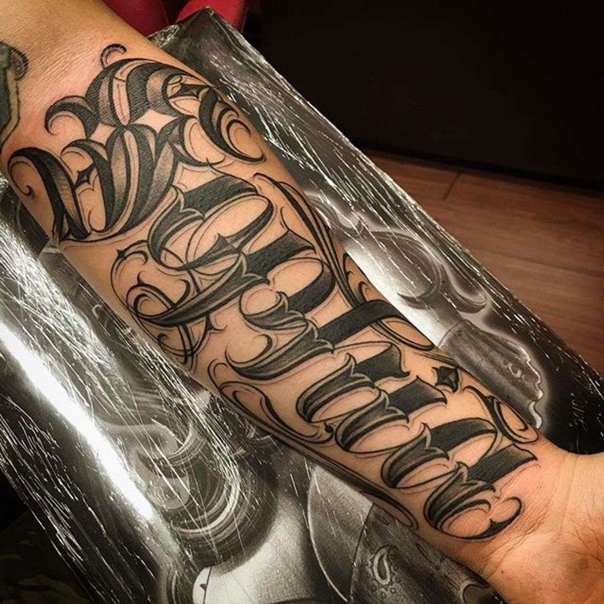 Tattoo uploaded by minerva • Sophia Lettering Tattoo by Orks One via ...