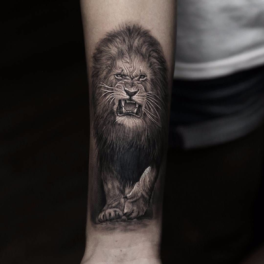 Champs Tattoo  Beauty  Phuket Thailand  King of the jungle tattoo  contact us today for a quote as we have special deals available for sleeves  and backs at the moment