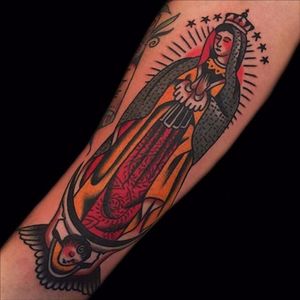 Lady Of Guadalupe Tattoo by Austin Maples #OurLadyOfGuadalupe #VirginMary #religious #AustinMaples