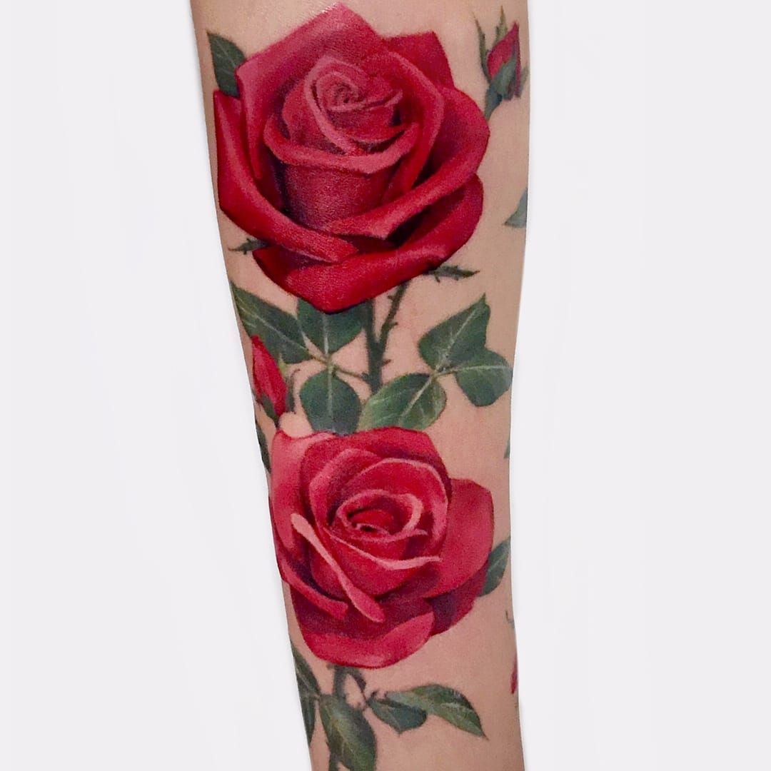 Rose Tattoos  Symbolism Designs and Placement
