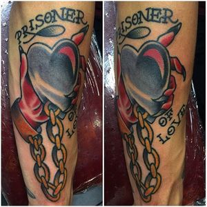 Prisoner Of Love Tattoo by Lilaleh #prisoneroflove #prisoner #traditional #Lilaleh