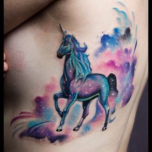 #AlexanderSandler #unicorn #unicornio #horse #cavalo #criaturamitica #aquarela #watercolor #universo #universe