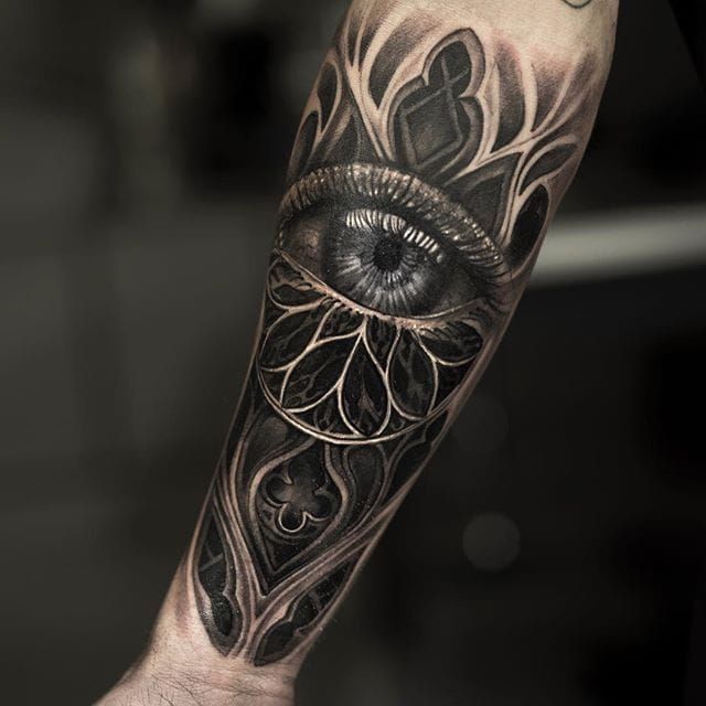 Big Street Tattoo  Posted withregram  jensofbigstreet Cathedral window  architecture on the elbow  jensofbigstreet  Facebook