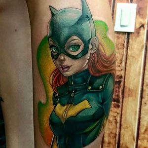 Batgirl por Andy Marques! #AndyMarques #TatuadoresBrasileiros #tattoobr #tattoodobr #tatuadoresdobrasil #batgirl #batman #dc #dccomics #geek #nerd