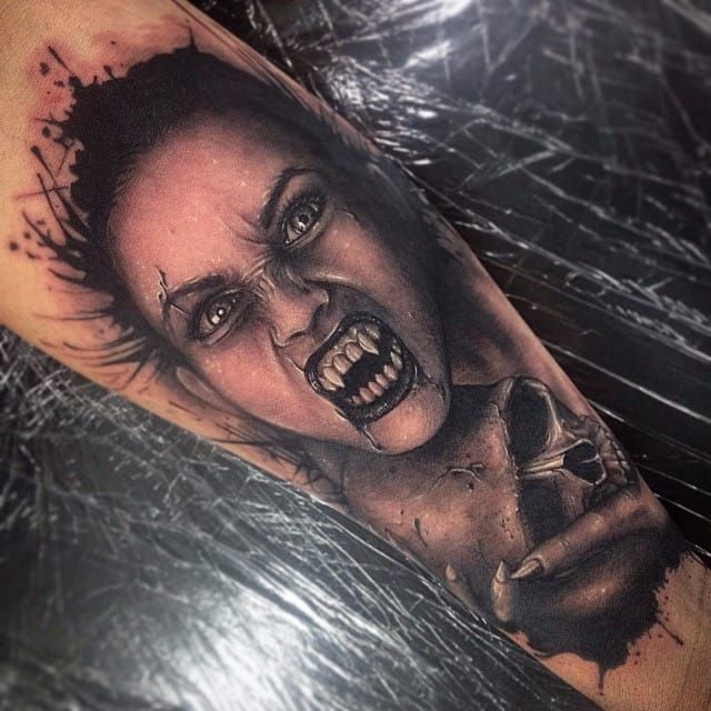 Vampire girl tattoo by Bejt Tattoo  Post 21726
