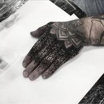 Linework Tattoo by Dave Brian Hilton #linework #pattern #geometric #blackink #blackpattern #blacklinework #DaveBrianHilton