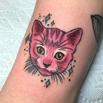 A pink sparkly kitty, duh. #ASPCA #meganmassacre #tatsntails #charity #cat #petportrait #cattoo