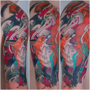 Tatuaje de zorro por Hamish Mclauchlan