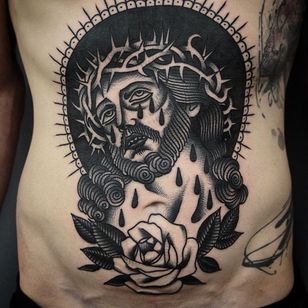 Tatuaje de Jesús por Giacomo Sei Dita