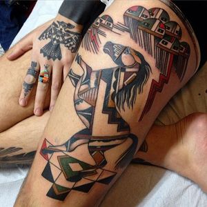 Pony Tattoo by Cheyenne Sawyer #pony #nativeamerican #nativeamaericanart #nativeamericandesign #traditional #CheyenneSawyer