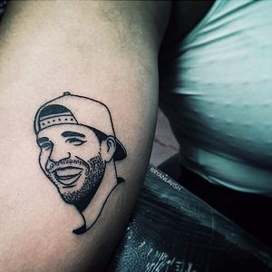 Drake tattoo by Bryan Lavish. #drake #music #rapper #celebrity #fan