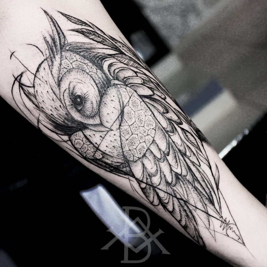 Lost Anchor Tattoo Parlour  Owl piece done by Mike  from the vault of  yearsago tattoos  Facebook