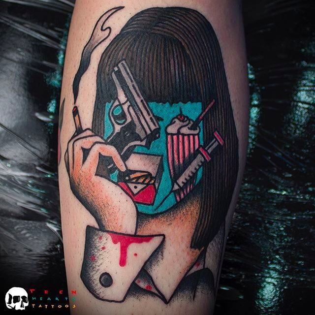 Pulp Fiction tattoo by Kozo Tattoo  Post 30632