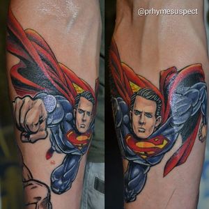Super Man Tattoo by Troy Slack #superhero #DC #TroyStark #Superman