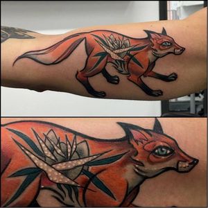 Fox tattoo by Francesco Bianco #FrancescoBianco #neotraditional #fox