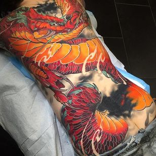 Tatuaje de dragón por Jay Marceau