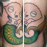 Stewie Griffin tattoo by Shane Copeland #StewieGriffin #FamilyGuy #tvshow #ShaneCopeland (Photo: Instagram)