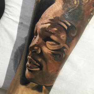 Mike Tyson Tattoo by Andrea Deriu #MikeTyson #MikeTysonTattoo #BoxingTattoo #SportTattoos #Portrait #AndreaDeriu