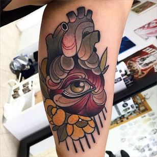 Tatuaje de corazón por Oash Rodriguez