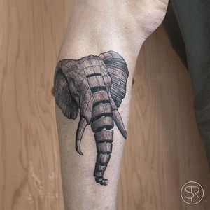 Tattoo uploaded by Alex Wikoff • Origami Elephant by Sven Rayen (via IG ...
