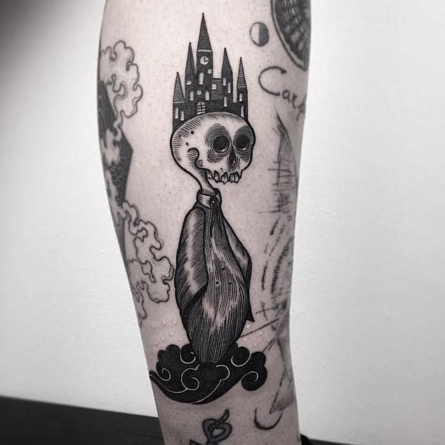Tattoo uploaded by Rhys Gallagher • Louis Vuitton #blackandgrey #skull  #skeleton #louisvuitton #cool #ribs • Tattoodo