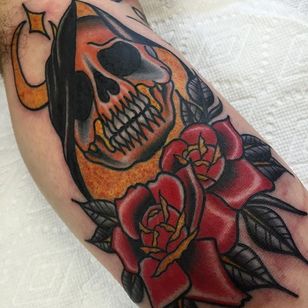 Tatuaje del segador por Vinny Morris