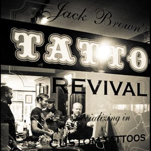 The exterior of Jack Brown's Tattoo Revival (IG—tattoorevival). #charity #FredricksburgSPCA #JackBrownsTatttooRevival