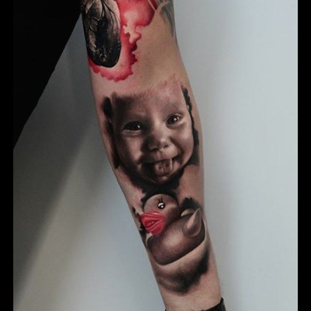 32 Baby Portrait Tattoo Images Pictures And Design Ideas