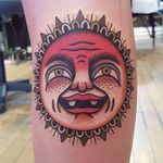 Bert Grimm Sun Tattoo by Rion #sun #bertgrimm #bertgrimmsun #bertgrimmdesign #classicsun #traditional #Rion