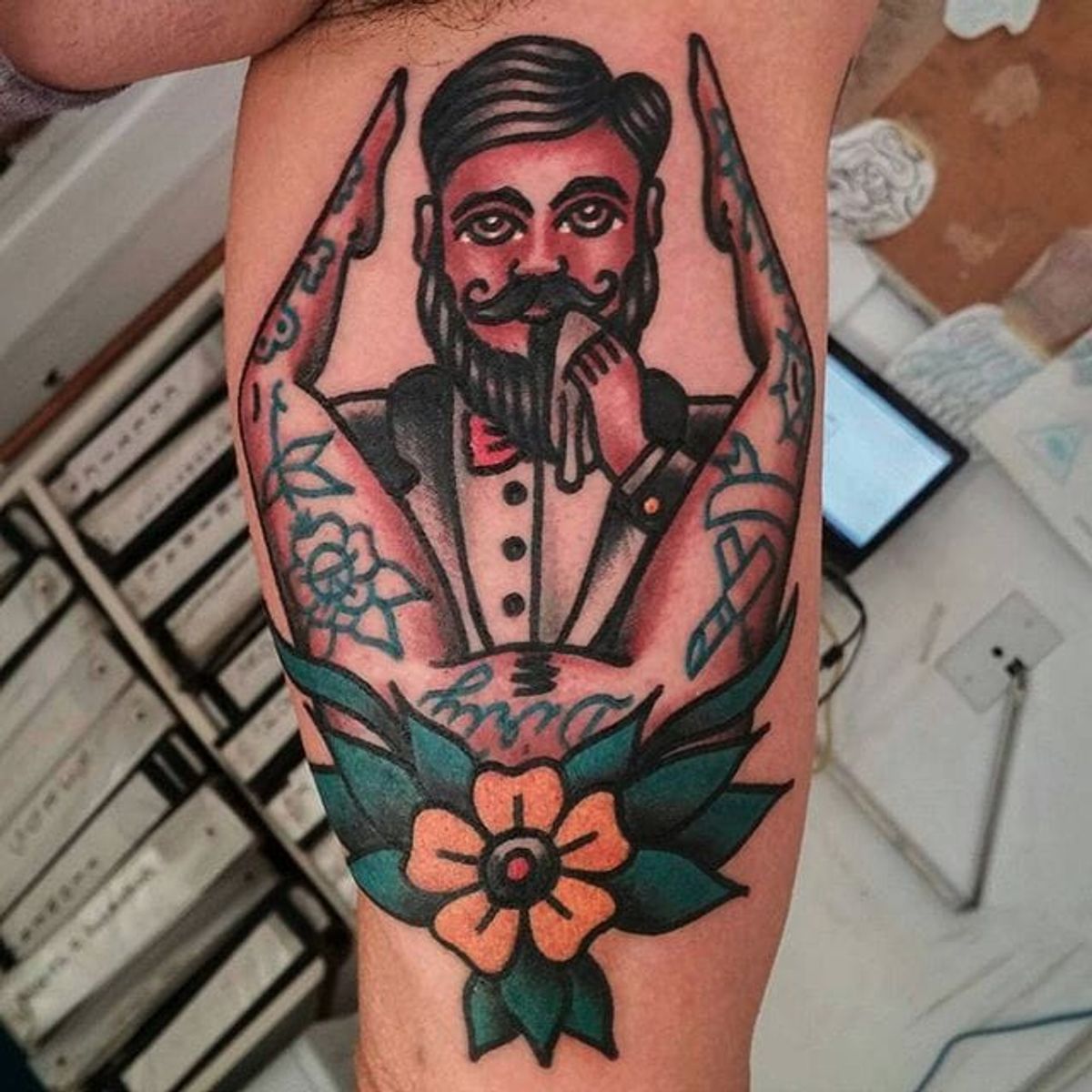 Tattoo uploaded by Xavier • Traditional American style tattoo by Ozzy ...