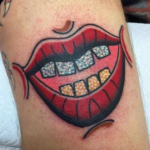 Mouth Tattoo by Vinny Morris #mouth #traditionalmouth #oldschoolcool #gapfiller #traditional #VinnyMorris