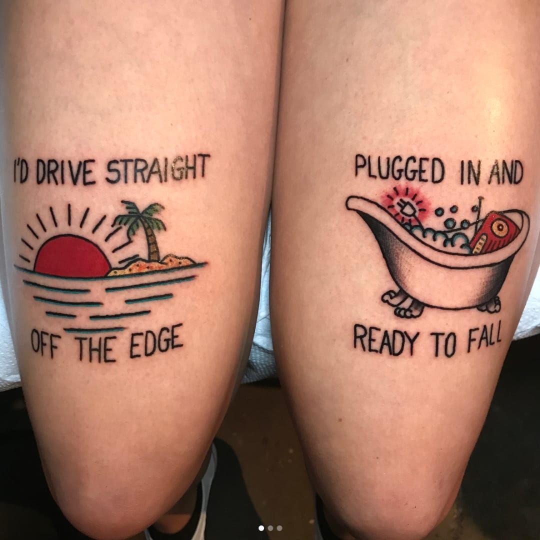 Got my first tattoo this weekend and have loved Alkaline Trio since hearing  Stupid Kid back in 2001  rAlkalineTrio