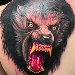 Werewolf Halloween Tattoo by @Shanemunce #Werewolf #Halloween #Halloweentattoo