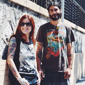 Nuria and Edgar, Instagram @nuriafortunytattoo & @edrandelcampohandpokedtattoo #StreetStyle