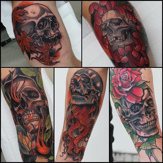 Traditional Skull Tattoos  Cloak and Dagger Tattoo London