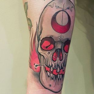 Tatuaje Calavera por Eric Moreno @ericmoren0