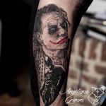 The Joker portrait by Angélique Grimm #joker #batman #heathledger #AngeliqueGrimm #realistic #realism #portrait