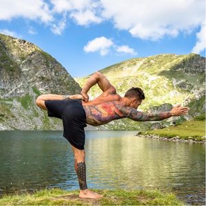 Yoga teacher Dylan Werner. Photo via Instagram @dylanwerneryoga #yoga #yogatattoos #collection #tattoocollection #dylanwerner