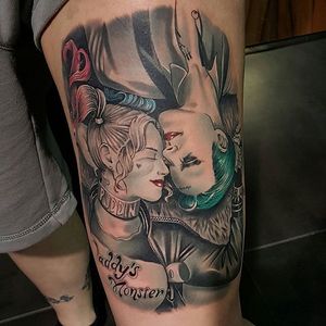 10 Joker And Harley Quinn Tattoos For Any Comic Couple Tattoodo