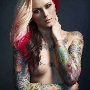 #alternativebeauty #tattooedmodel #ChristianSaint #colorphotos