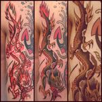 Dragon Tattoo by Davide Andreoli #dragon #traditional #oldschool #classic #traditionalartist #DavideAndreoli