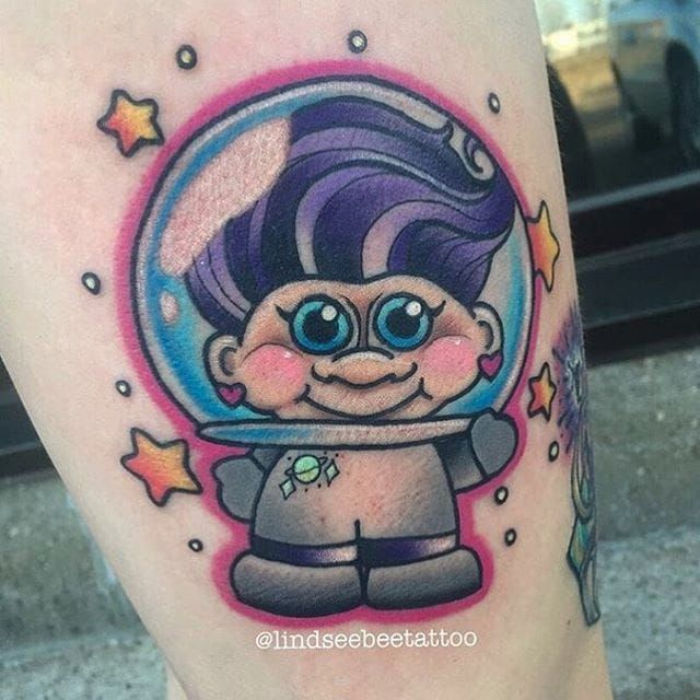 baby ginger troll with a nut by Emy Blacksheep TattooNOW