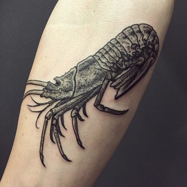 Crawfish tattoo by @justinoliviertattoo - Tattoogrid.net