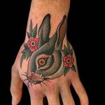 Rabbit Tattoo by Gordon Combs #rabbit #traditionalrabbit #traditional #traditionalanimal #animal #traditionalartist #GordonCombs