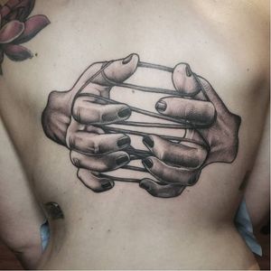 Childhood tribute tattoo by L'Andro Gynette #LAndroGynette #monochrome #blackandgrey #blackwork #hands #game