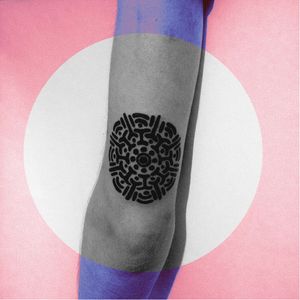 Mandala tattoo by Gene Le Lynx #GeneLeLynx #ornamental #blackwork #pagan #abstract #geometric #graphic #mandala