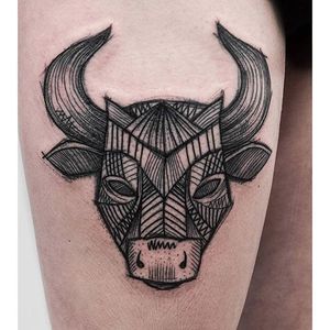 Sketched out bull, by Ms.Kudu #MsKudu #bulltattoo